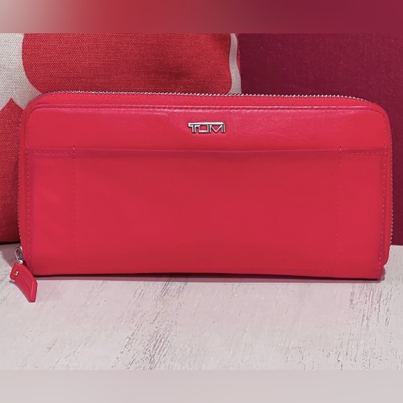 Tumi Handbags - Tumi Bags | Voyageur Travel Wallet - Coral / Cherry